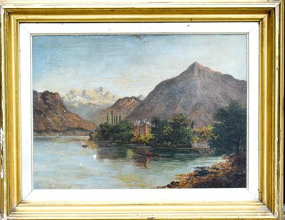Lot 274 - A 19th century oil on canvas depicting an...