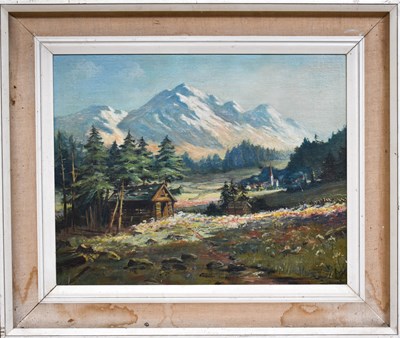 Lot 262 - A. Godwin (20th century): Swiss Alpine...