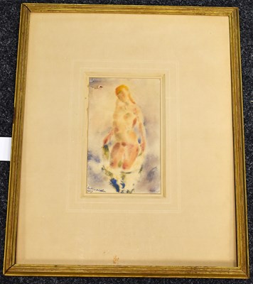 Lot 149 - A 20th century 'blottesque' watercolour on...