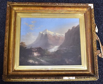 Lot 279 - J.J Spring, (Swiss, 19th century); Alpine...