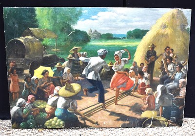 Lot 282 - Pedro Amorsolo, (Philippines, b1926);...