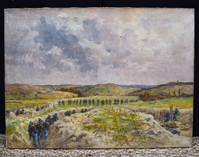 Lot 253 - An early 20th century oil on canvas painting...