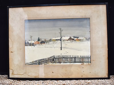 Lot 352 - Wolf Panizza, (German, 1904-1977); Snowy...