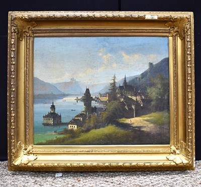 Lot 353 - A 19th century oil on canvas depicting a...