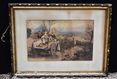 Lot 178 - A 19th Century watercolour depicting Victorian...