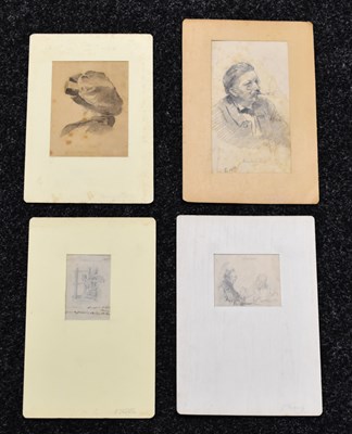 Lot 270 - A group of four pencil drawings to include a...
