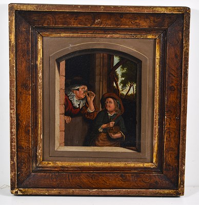 Lot 528 - After Frans Van Mieris, a 19th century oil on...