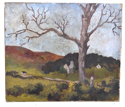 Lot 504 - Continental School (19th century): Church ruin...