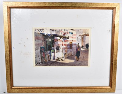Lot 485 - A. N. Roussoff (20th century): Moroccan street...