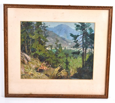 Lot 518 - G.Y. Shen (20th century): Pine forest, Jing,...