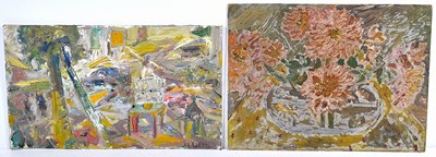 Lot 472 - J. Lafettp (20th century): Impasto oil on...