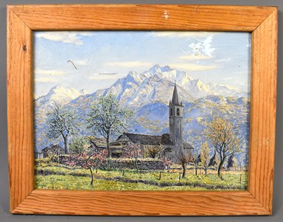 Lot 442 - E. Luppinger (20th century): Swiss church...