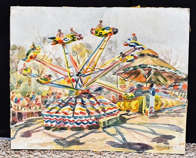 Lot 521 - Ortega (20th century): Fairground ride,...