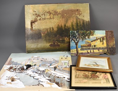 Lot 500 - Louis Jacques Vigon (1897-1985): oil on board,...