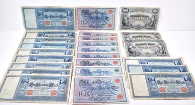 Lot 61 - A group of German Reichsbanknote 100 mark...