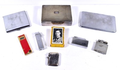 Lot 131 - A silver vesta case together with a vintage...