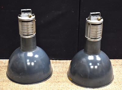 Lot 505 - A pair of large Mazda industrial enamel...