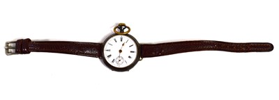 Lot 275 - An early 20th century Omega trench watch, the...