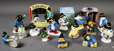Lot 205 - A group of Paddington Bear ceramic figures to...