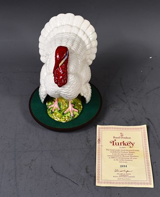 Lot 204 - A Royal Doulton porcelain study of a turkey,...