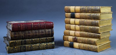 Lot 376 - A collection of hard bound books to include,...