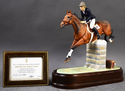 Lot 255 - A Royal Worcester porcelain model of Stroller...