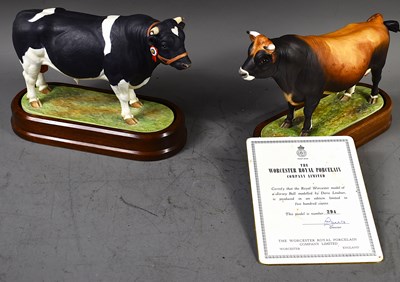 Lot 244 - A Royal Worcester porcelain model of a Jersey...
