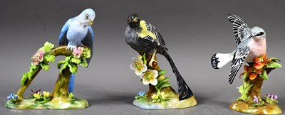 Lot 196 - A group of three Crown Staffordshire porcelain...