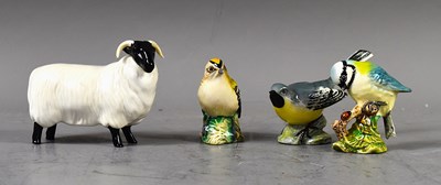 Lot 170 - Three Beswick porcelain bird figurines...