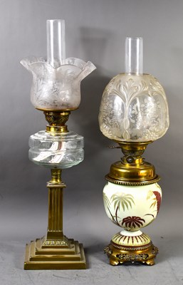 Lot 509 - A late Victorian oil lamp by Evered & Co, the...