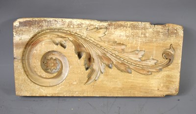 Lot 367 - A 19th century carved wooden plaster mould of...