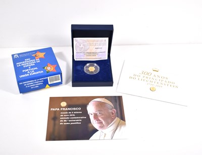 Lot 47 - A 24ct gold proof 20 euro coin, 1.24g,...