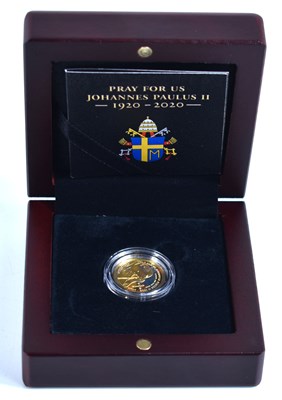 Lot 49 - A 24ct gold proof 1/10oz coin, issued in 2020,...