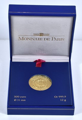 Lot 13 - A 2010 Monnaie de Paris 24ct gold 500 Euro...