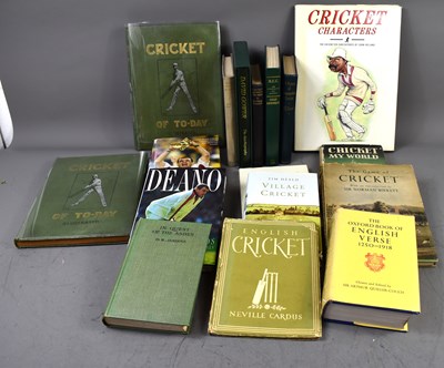 Lot 390 - A group of cricket related books to include...