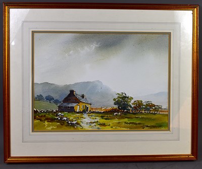 Lot 412 - David Price (British, 20th century): Cottage...