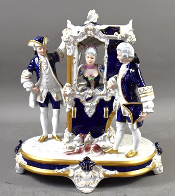 Lot 235 - A Royal Dux Bohemian porcelain figure group...