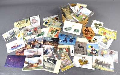 Lot 381 - A group of Edwardian and later postcards to...