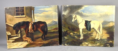 Lot 492 - British School (19th century): Two horse...