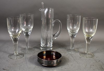 Lot 193 - A silver wine bottle coaster, hallmarked for...