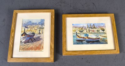 Lot 410 - Two 20th century watercolour paintings...