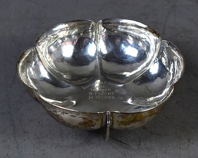 Lot 124 - A Mexican Art Nouveau style silver dish,...