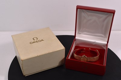 Lot 107 - A 9ct gold Omega ladies cocktail watch,...