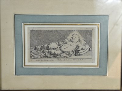 Lot 423 - An 18th century Dutch engraving of "Baby Jesus...