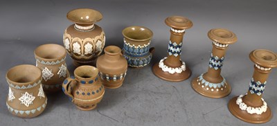 Lot 187 - A group of 19th century Doulton Lambeth...
