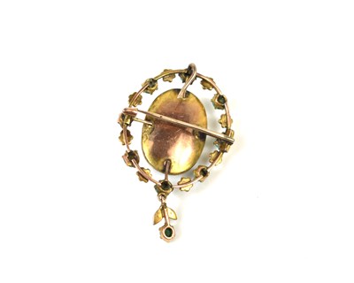 Lot 9 - A Victorian style gold, turquoise and seed...