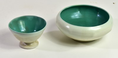 Lot 220 - A JP Church studio pottery pedestal bowl,...