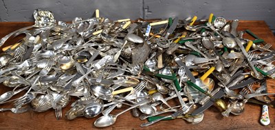 Lot 137 - A large collection of silver plated cutlery to...