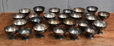 Lot 134 - A set of eight Mappin & Webb silver plated...