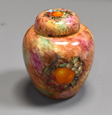 Lot 159 - A Staffordshire Craftsmen porcelain ginger jar,...